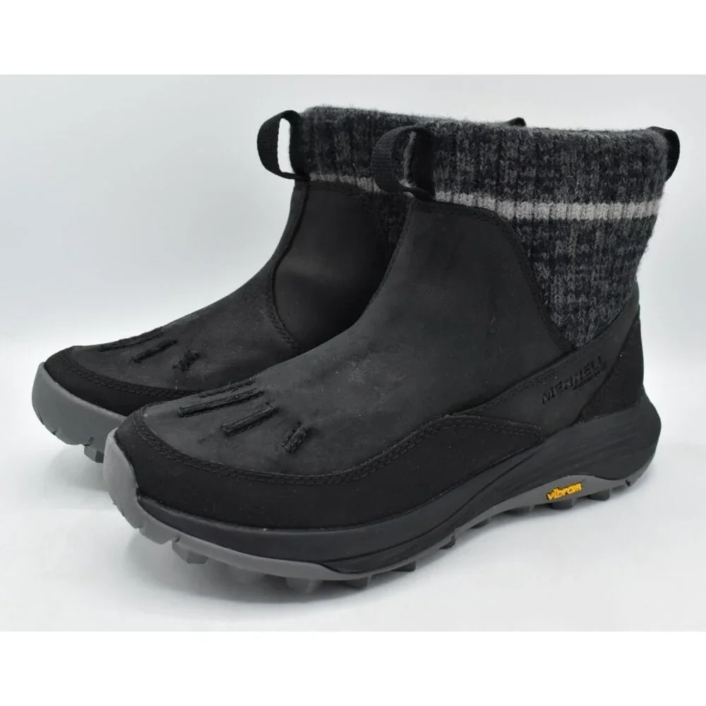 Merrell Womens Size 7 Thermo Siren 4 Insulated‎ WP Black Leather Chelsea Boots